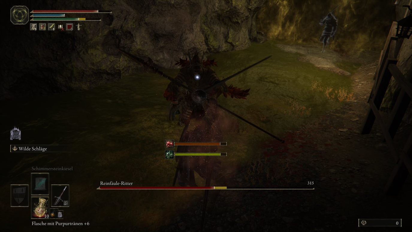 Elden Ring Stillwasserhöhle, Boss ReinfäuleRitter besiegen Eurogamer.de